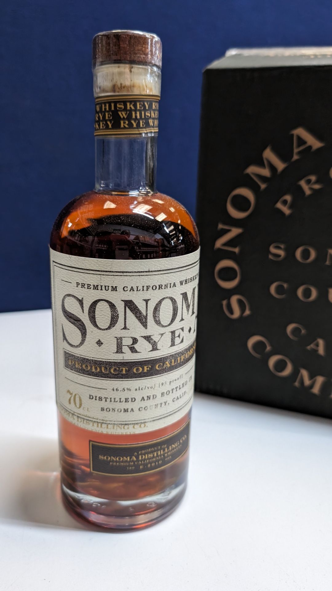 6 off 700ml bottles of Sonoma Rye Whiskey. In Sonoma branded box which includes bottling details on - Image 3 of 7