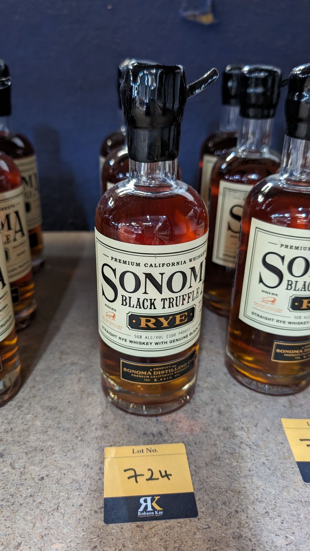 3 off 375ml bottles of Sonoma Black Truffle Rye Whiskey. 50% alc/vol (100 proof). Straight rye whi - Image 8 of 8