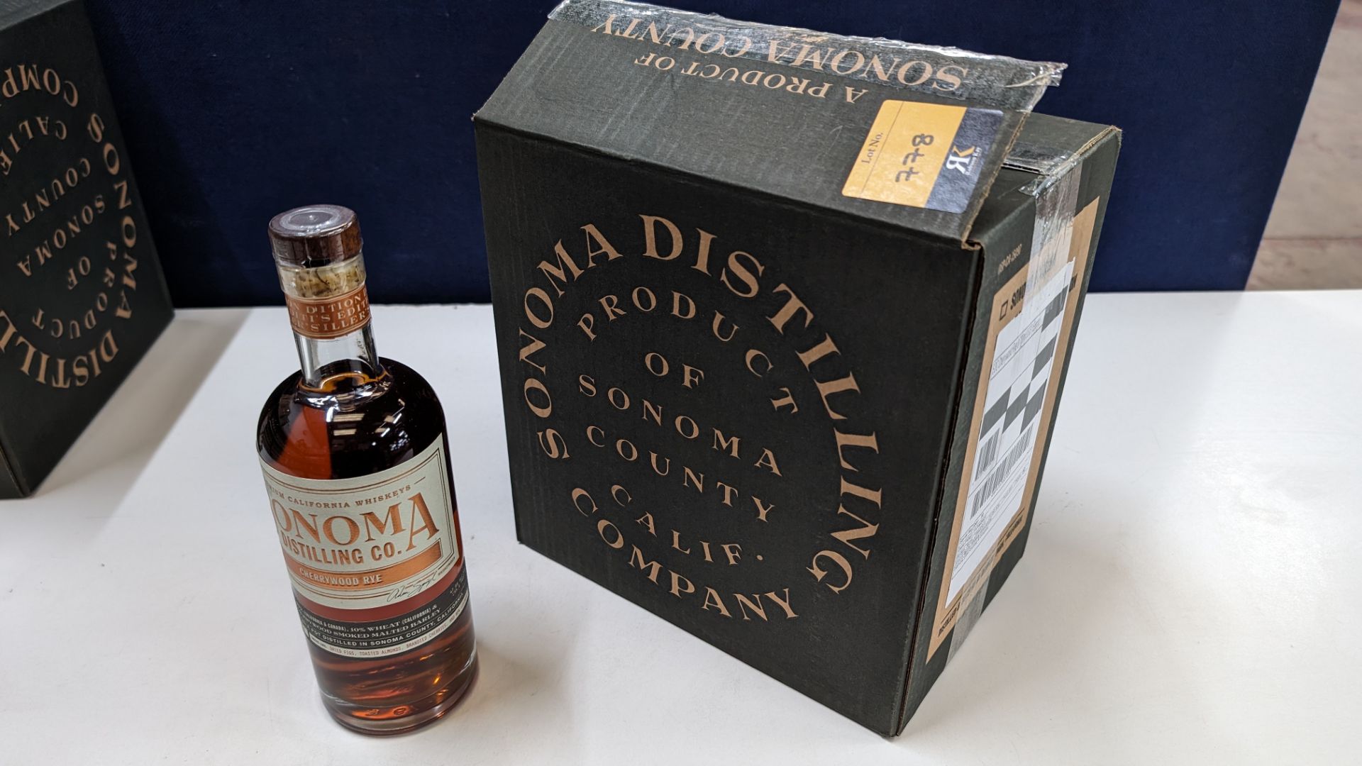 6 off 700ml bottles of Sonoma Cherrywood Rye Whiskey. In Sonoma branded box which includes bottling