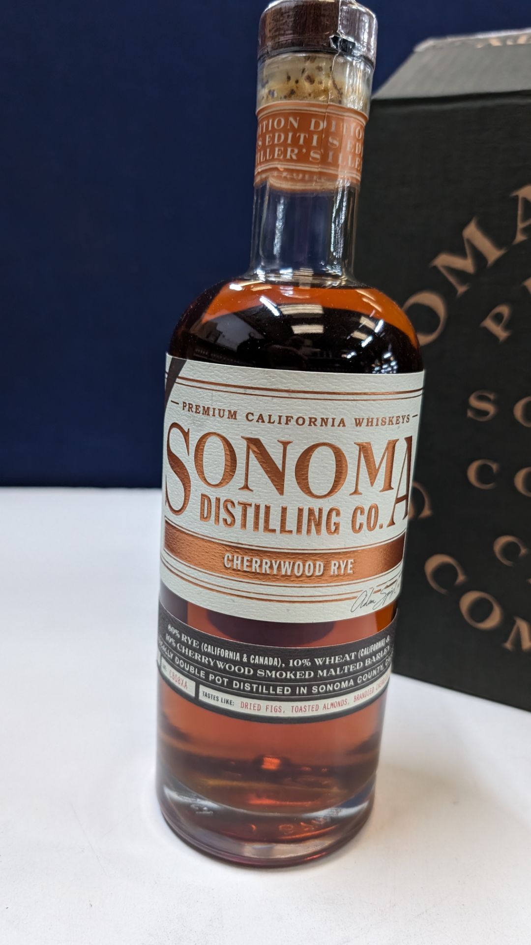 6 off 700ml bottles of Sonoma Cherrywood Rye Whiskey. In Sonoma branded box which includes bottling - Image 4 of 8