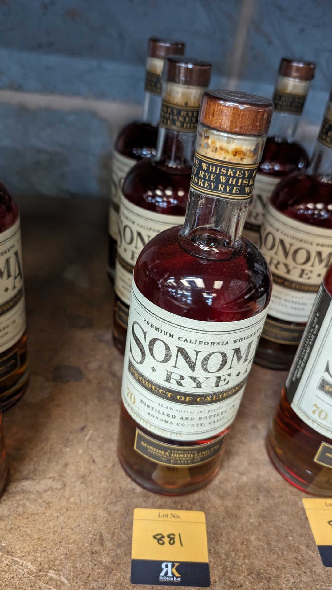 3 off 700ml bottles of Sonoma Rye Whiskey. 46.5% alc/vol (93 proof). Distilled and bottled in Sono - Image 6 of 6
