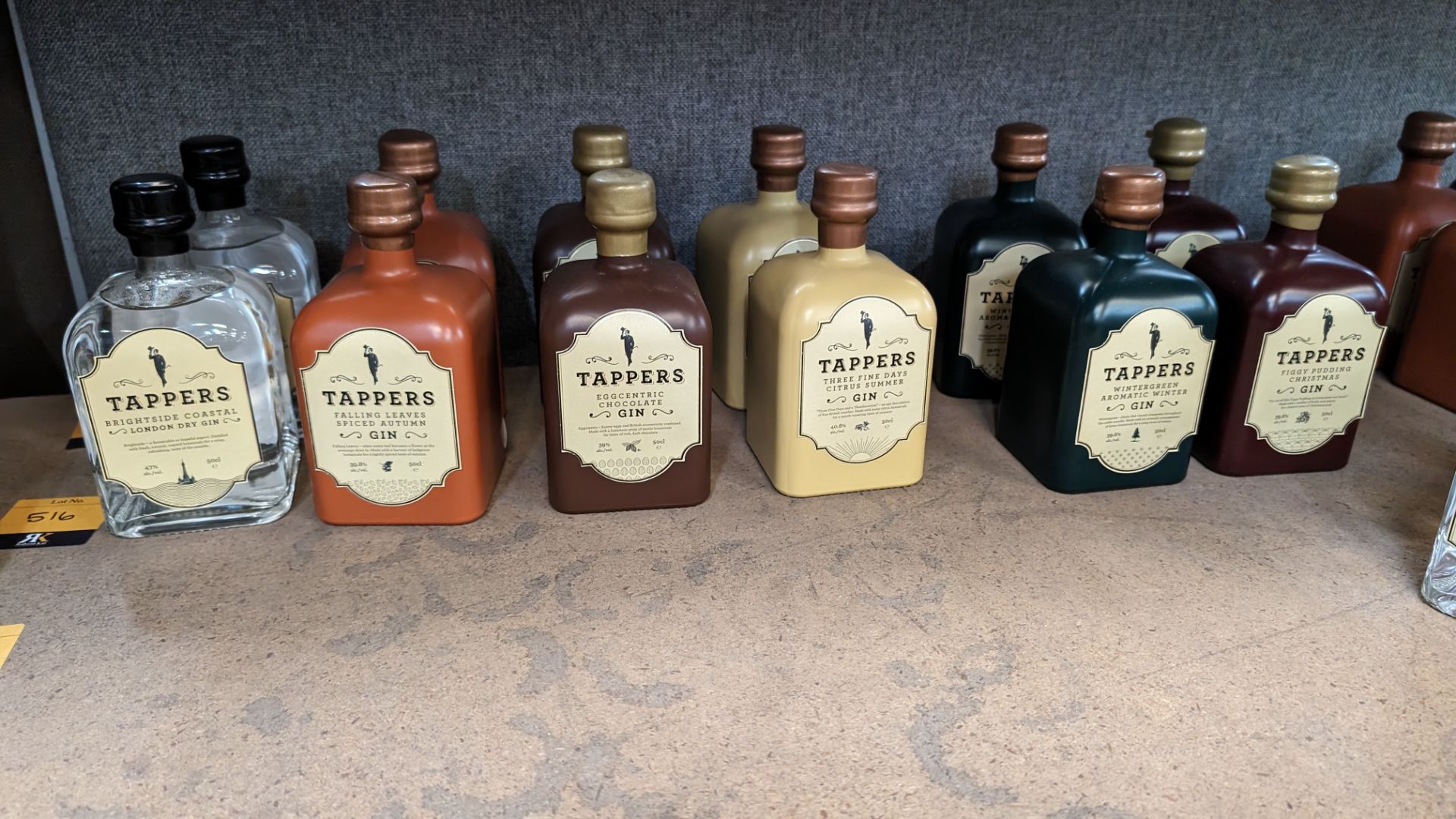 6 off assorted 500ml bottles of Tappers Gin. This lot comprises 1 bottle of 47% ABV Brightside Coas - Image 2 of 7