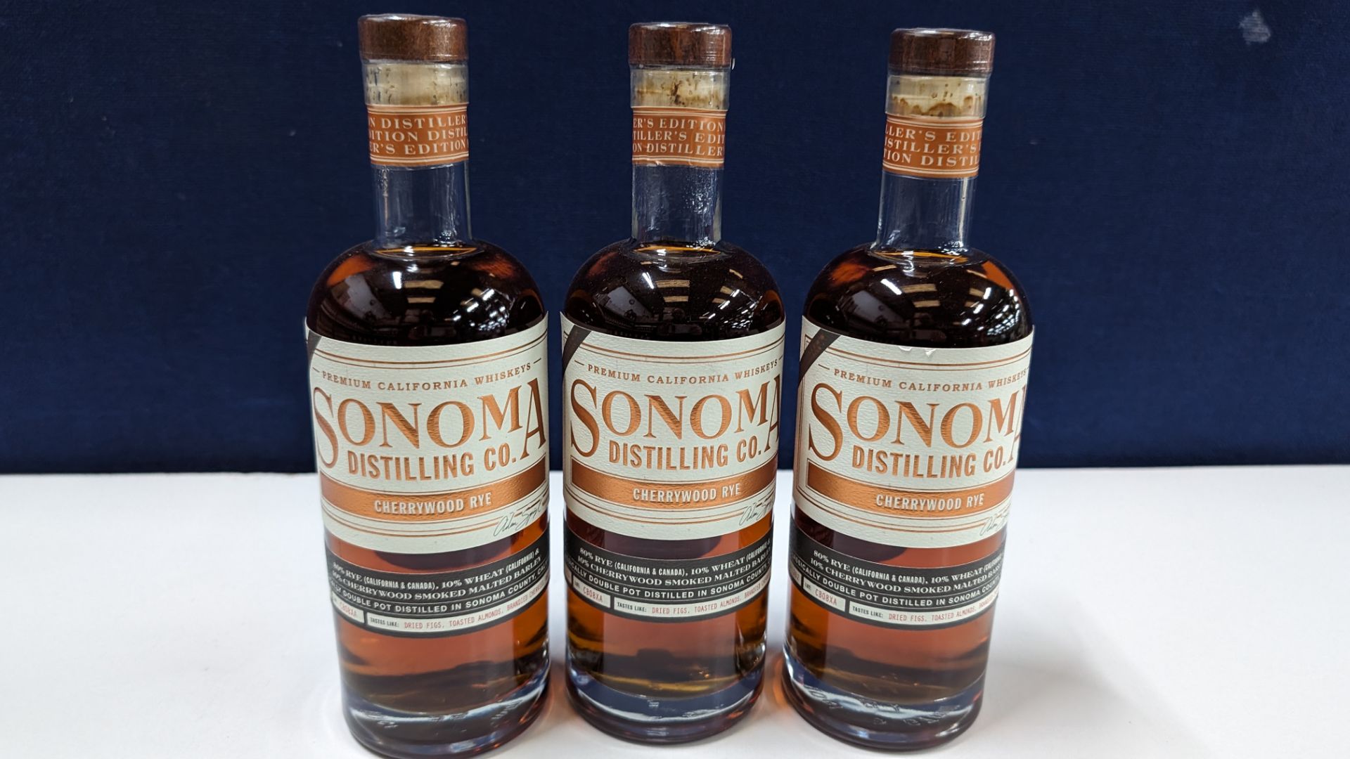 3 off 700ml bottles of Sonoma Cherrywood Rye Whiskey. 47.8% alc/vol (95.6 proof). Distilled and bo - Image 2 of 6