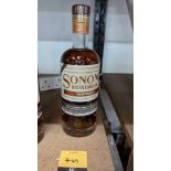 1 off 700ml bottle of Sonoma Cherrywood Rye Whiskey. 47.8% alc/vol (95.6 proof). Distilled and bot