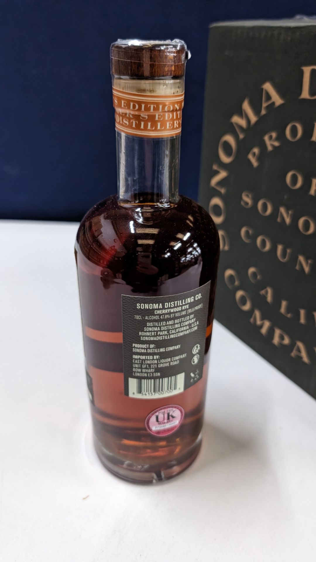 6 off 700ml bottles of Sonoma Cherrywood Rye Whiskey. In Sonoma branded box which includes bottling - Image 5 of 7