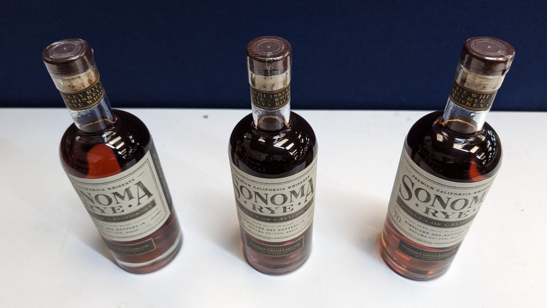 3 off 700ml bottles of Sonoma Rye Whiskey. 46.5% alc/vol (93 proof). Distilled and bottled in Sono - Image 3 of 6