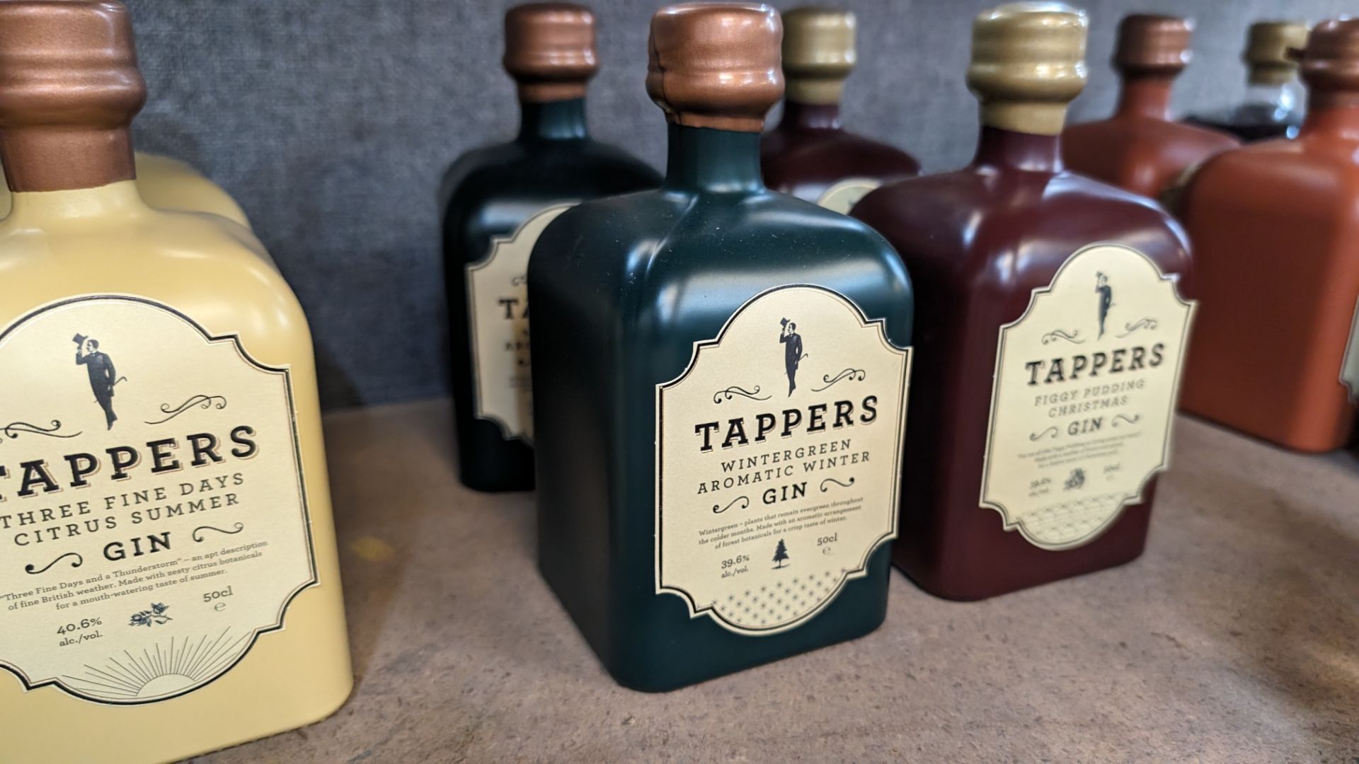 6 off assorted 500ml bottles of Tappers Gin. This lot comprises 1 bottle of 47% ABV Brightside Coas - Image 5 of 7