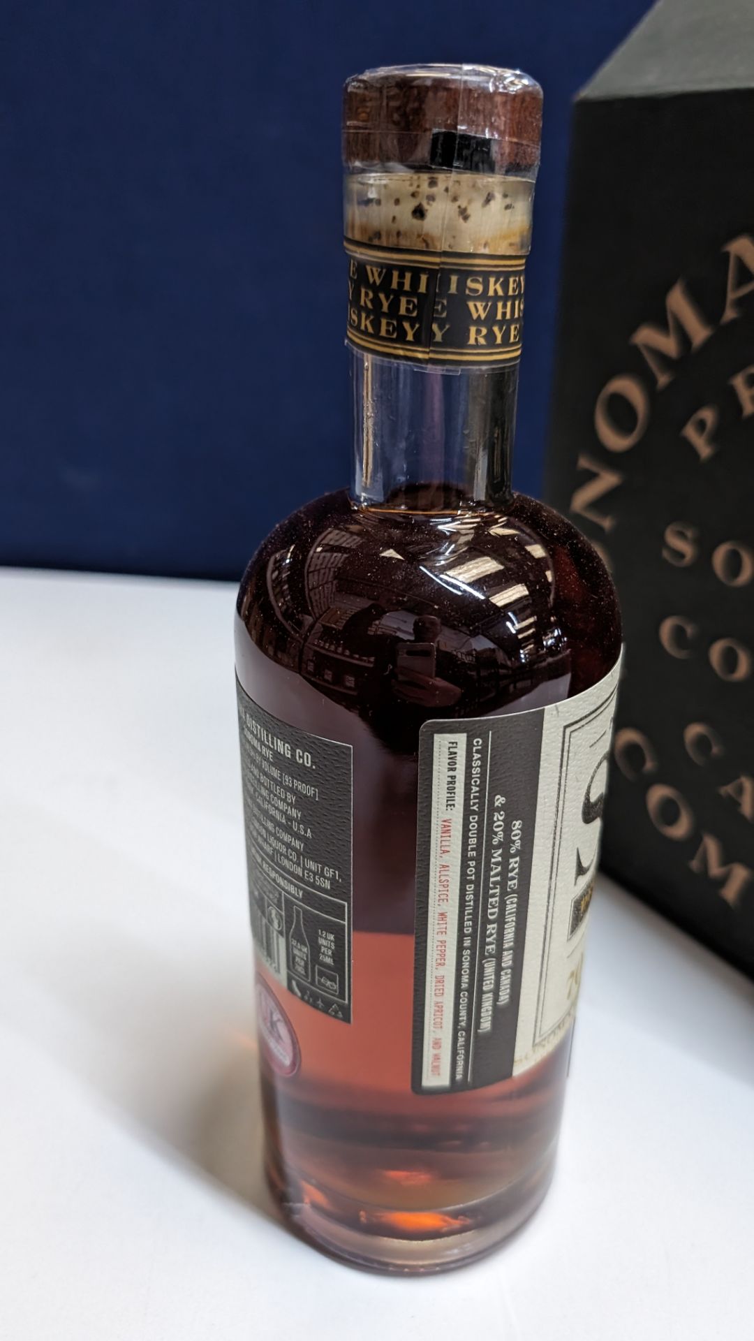 6 off 700ml bottles of Sonoma Rye Whiskey. In Sonoma branded box which includes bottling details on - Image 6 of 7