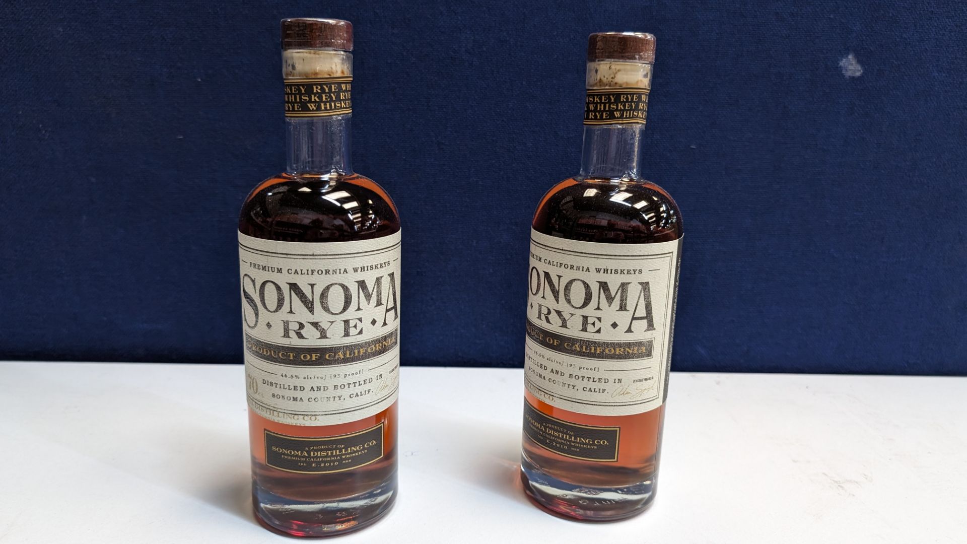 2 off 700ml bottles of Sonoma Rye Whiskey. 46.5% alc/vol (93 proof). Distilled and bottled in Sono - Image 2 of 6