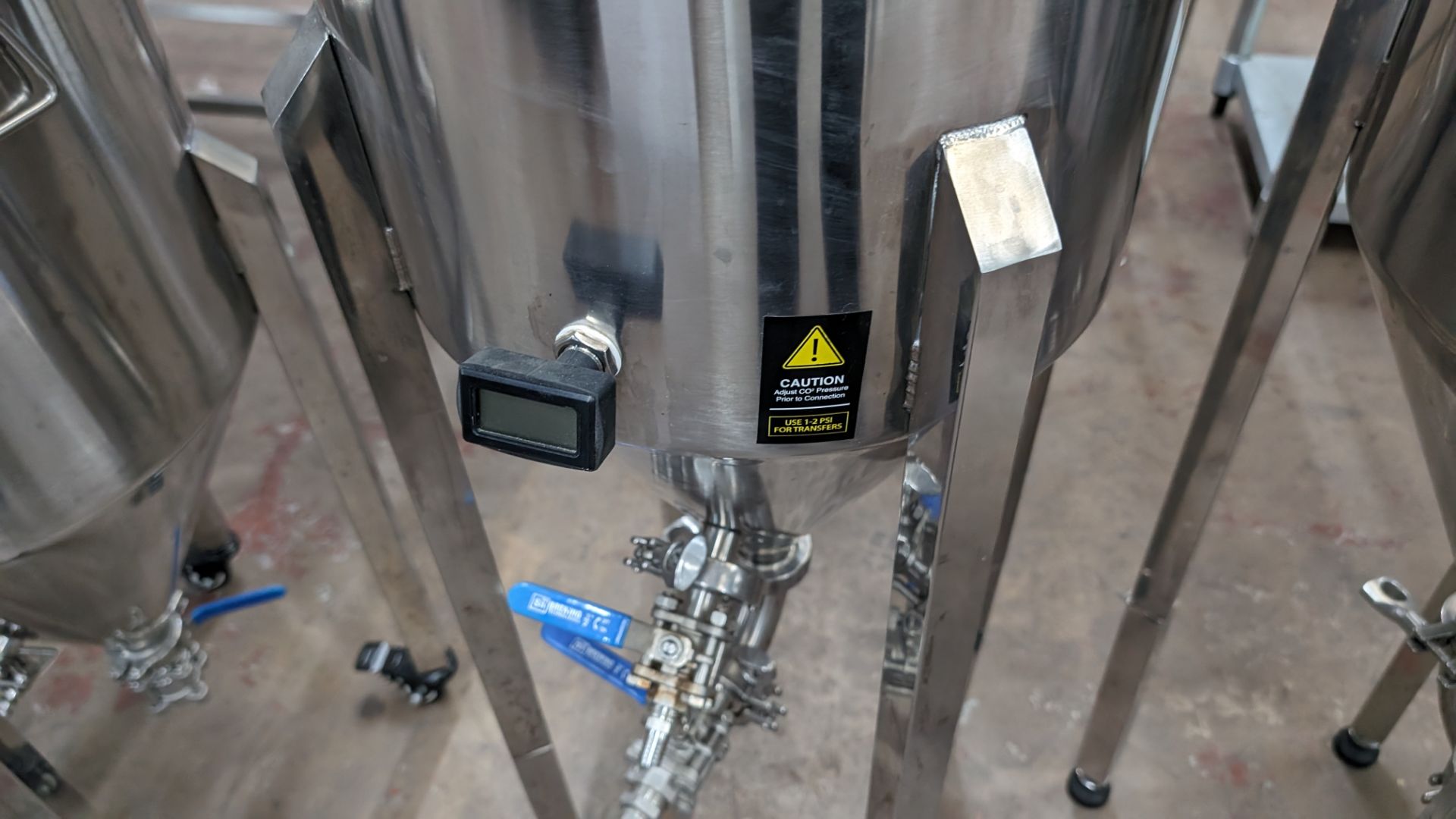 2 off SS Brewtech (Brewing Technologies) stainless steel static conical fermenters. Each fermenter - Image 7 of 12