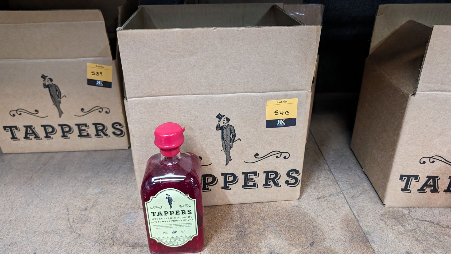 6 off 700ml bottles of Tappers Hydropathic Summer Fruit Cup, 32% ABV. Includes a Tappers presenta - Image 2 of 6