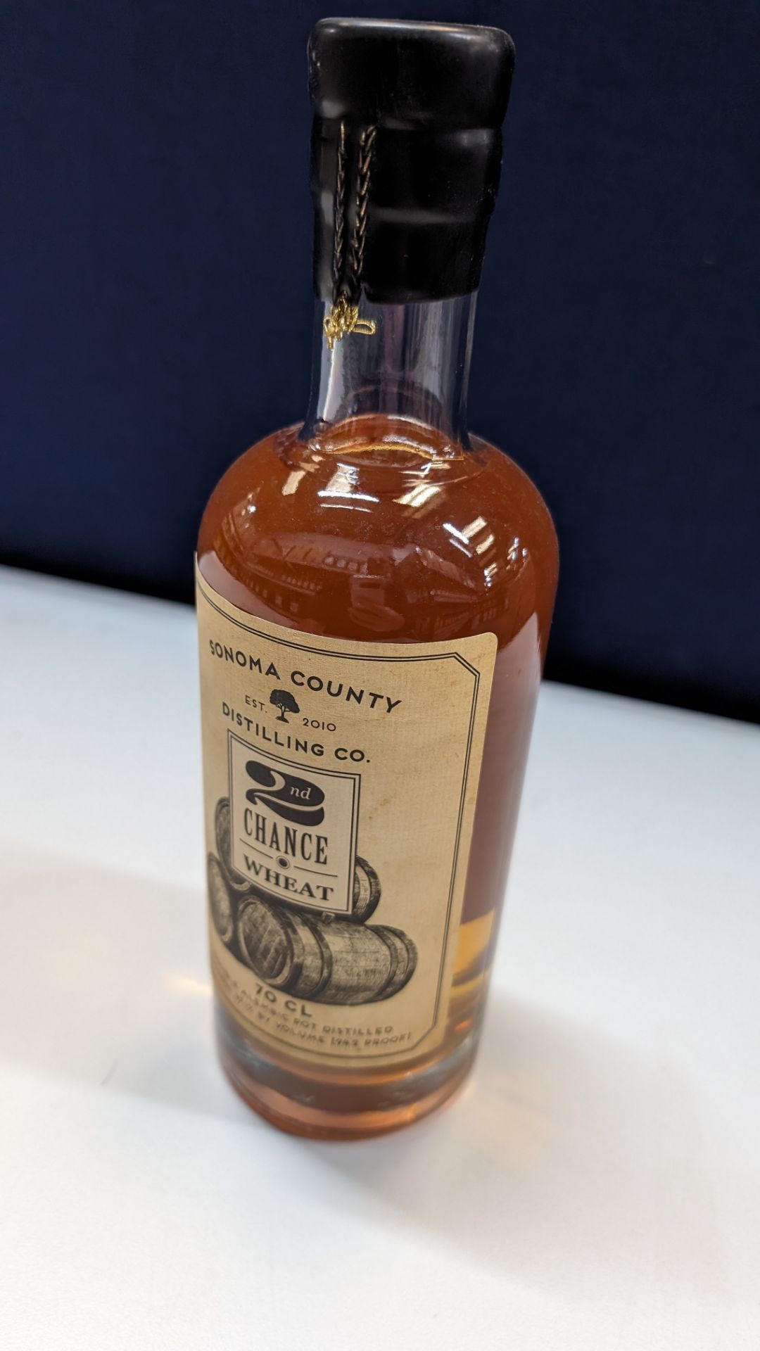 1 off 700ml bottle of Sonoma County 2nd Chance Wheat Double Alembic Pot Distilled Whiskey. 47.1% al