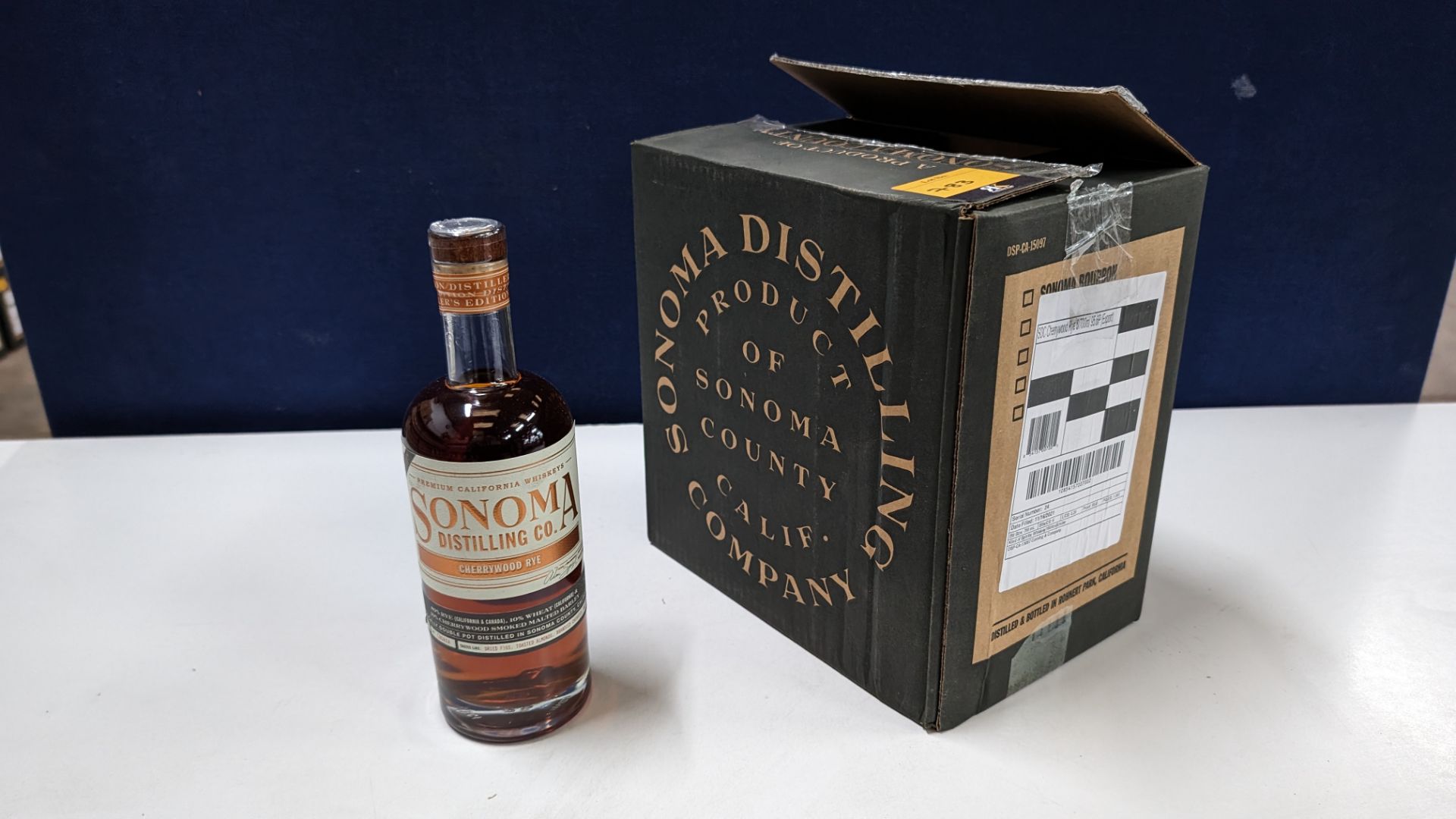 6 off 700ml bottles of Sonoma Cherrywood Rye Whiskey. In Sonoma branded box which includes bottling