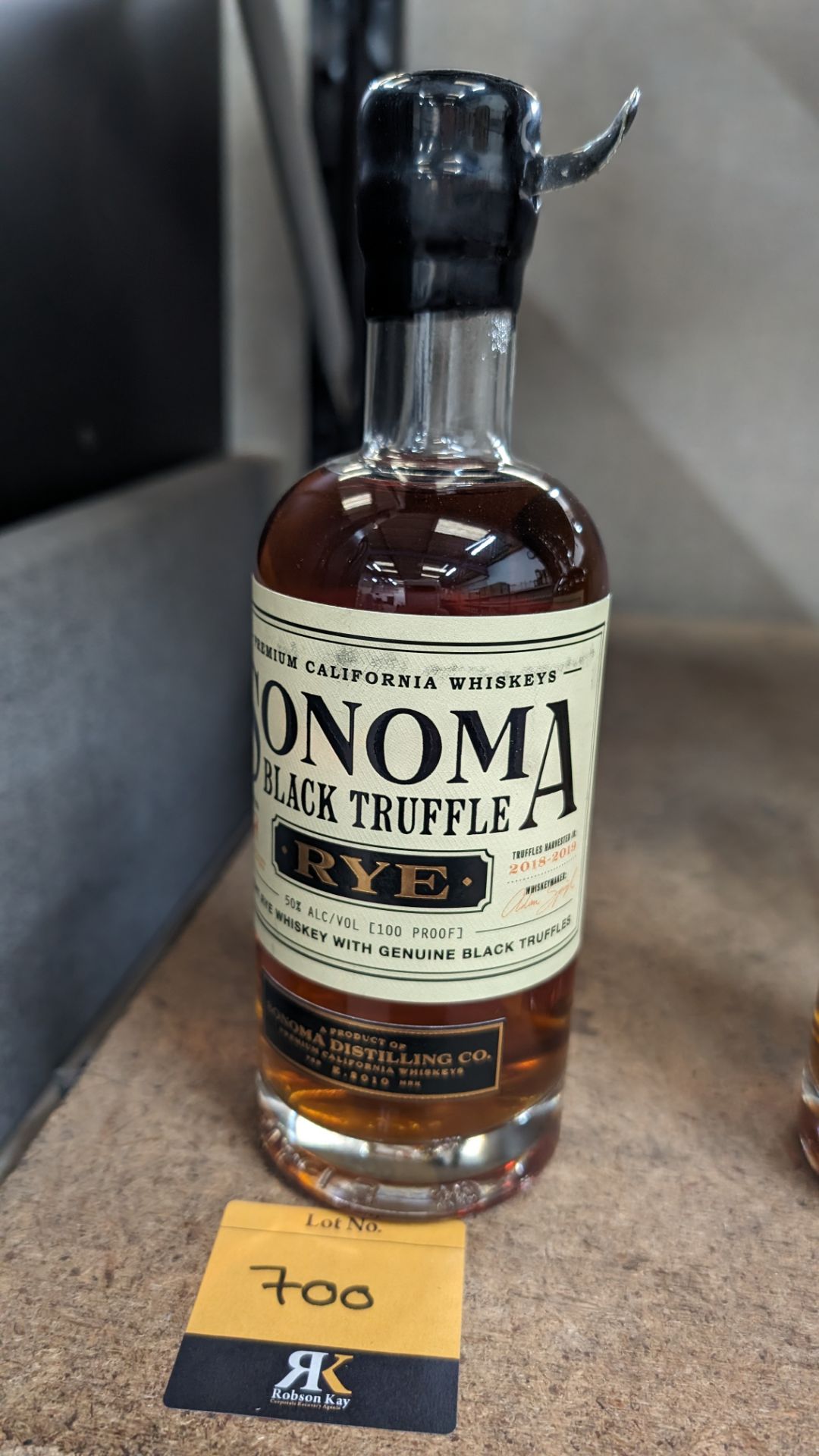 1 off 375ml bottle of Sonoma Black Truffle Rye Whiskey. 50% alc/vol (100 proof). Straight rye whis - Image 2 of 6