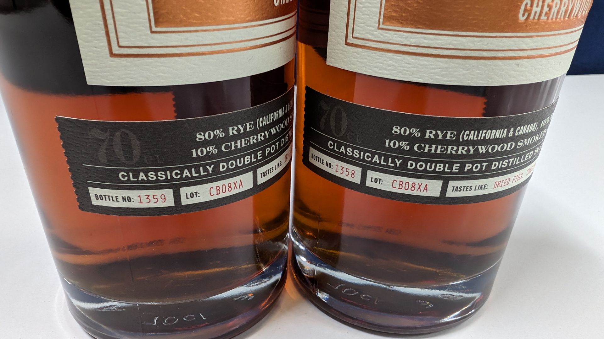 2 off 700ml bottles of Sonoma Cherrywood Rye Whiskey. 47.8% alc/vol (95.6 proof). Distilled and bo - Image 5 of 6