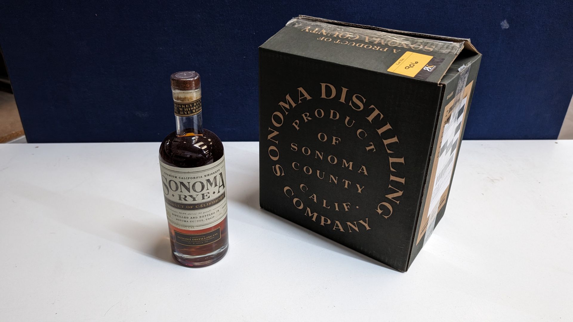 6 off 700ml bottles of Sonoma Rye Whiskey. In Sonoma branded box which includes bottling details on