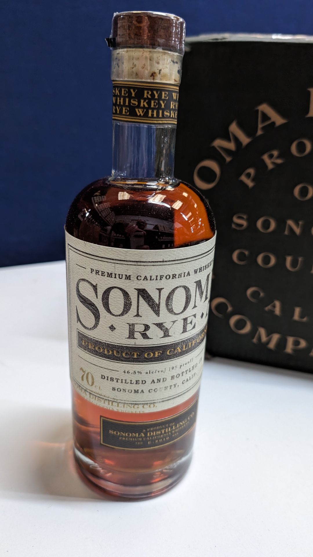 6 off 700ml bottles of Sonoma Rye Whiskey. In Sonoma branded box which includes bottling details on - Image 3 of 6