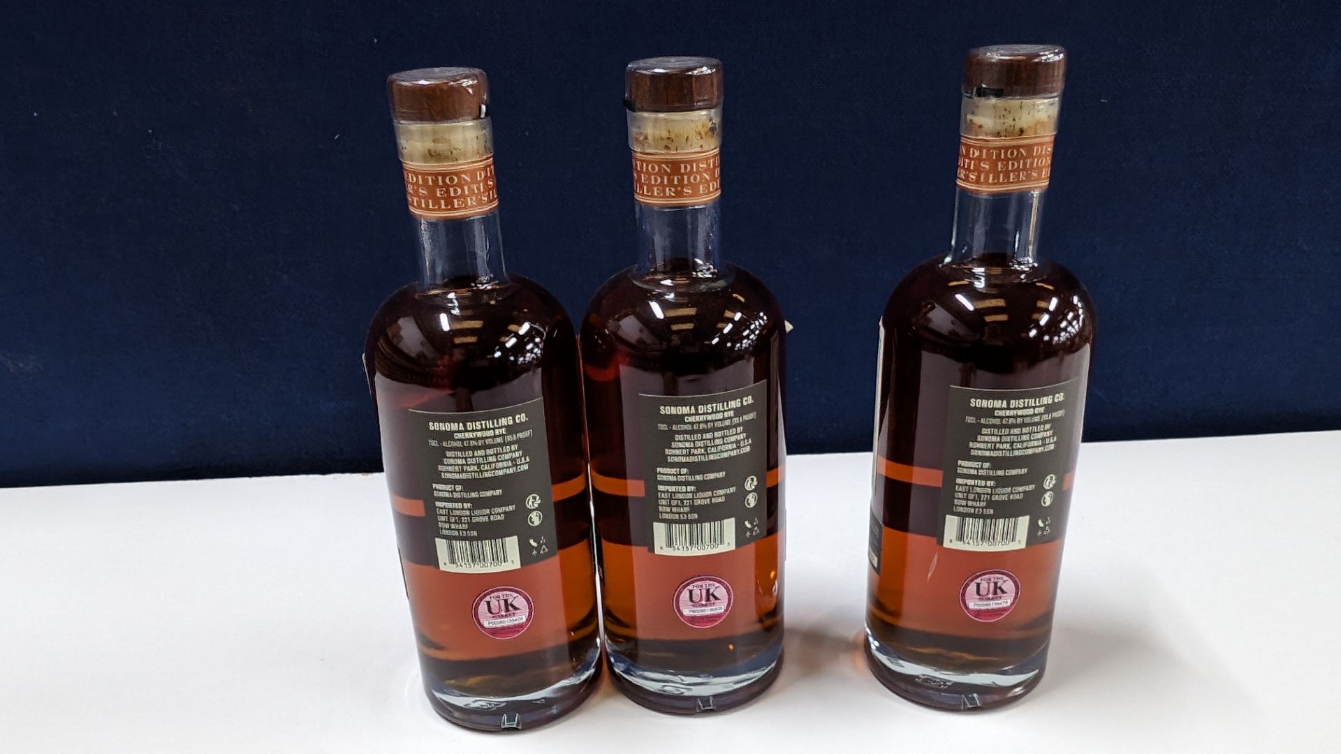 3 off 700ml bottles of Sonoma Cherrywood Rye Whiskey. 47.8% alc/vol (95.6 proof). Distilled and bo - Image 4 of 6