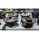 6 off Morphy Richards hinged lid slow cookers, model 460020. NB: At least some of these have been u