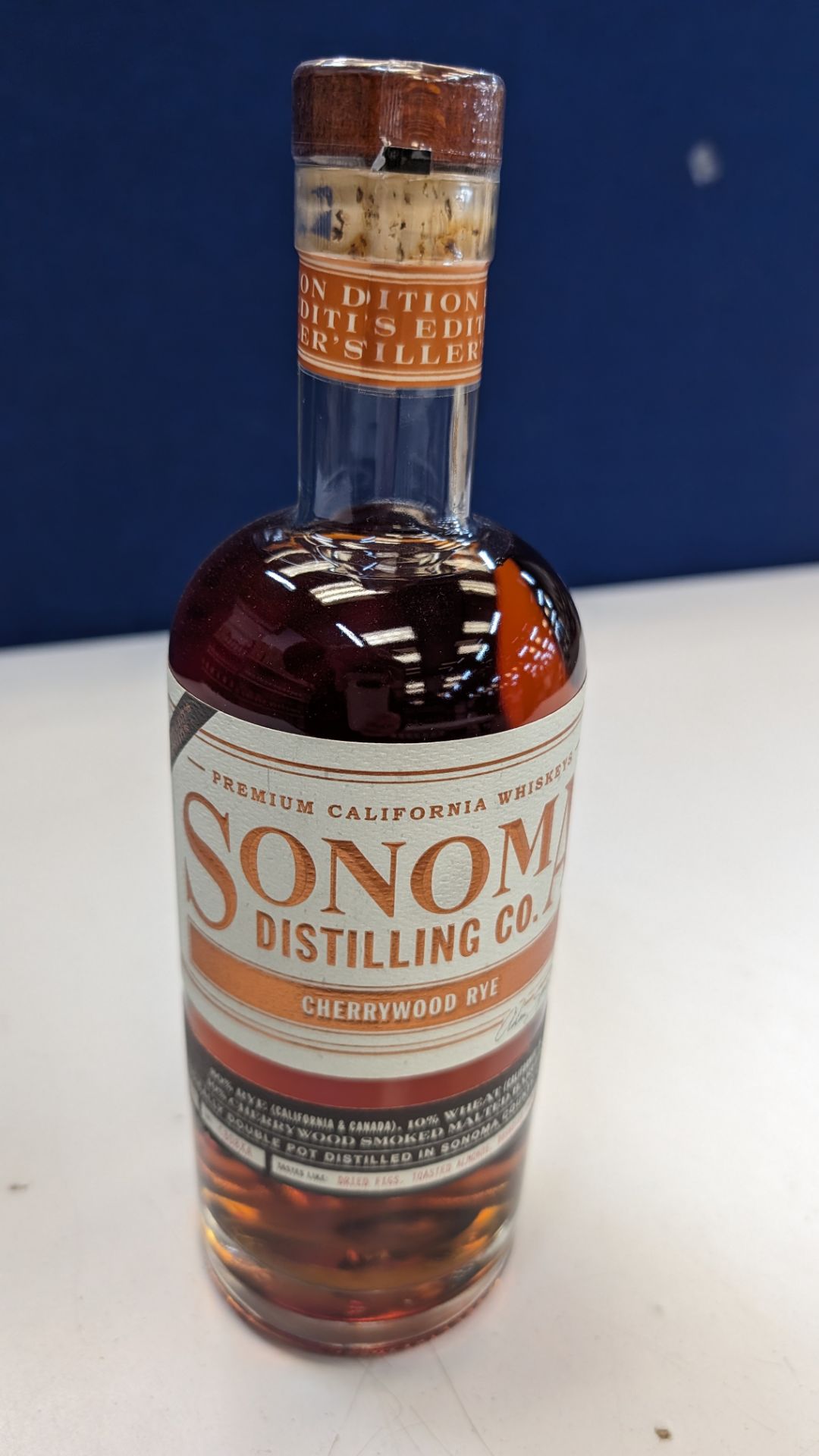 1 off 700ml bottle of Sonoma Cherrywood Rye Whiskey. 47.8% alc/vol (95.6 proof). Distilled and bot - Image 2 of 5