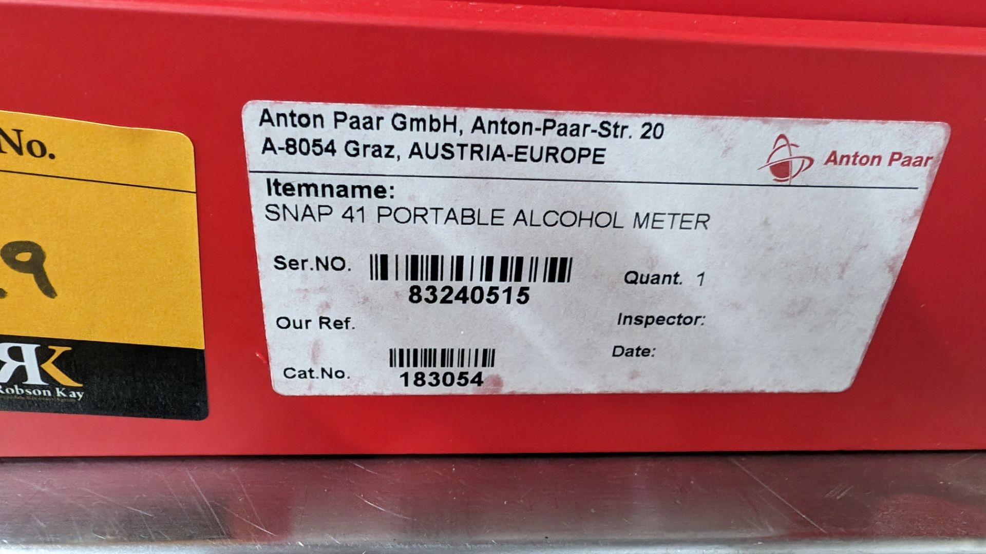 Anton Paar portable alcohol metre, model Snap 41, including boxed accessories and paperwork (all as - Image 11 of 12