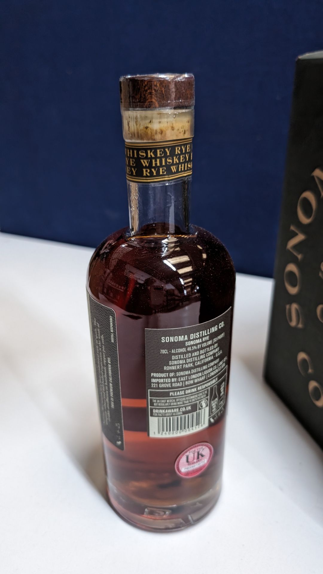 6 off 700ml bottles of Sonoma Rye Whiskey. In Sonoma branded box which includes bottling details on - Image 5 of 7