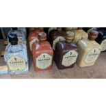 4 off assorted 500ml bottles of Tappers Gin. This lot comprises 1 bottle of 47% ABV Brightside Coas