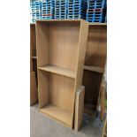 2 off bookcases, each measuring 1800mm x 780mm x 290mm