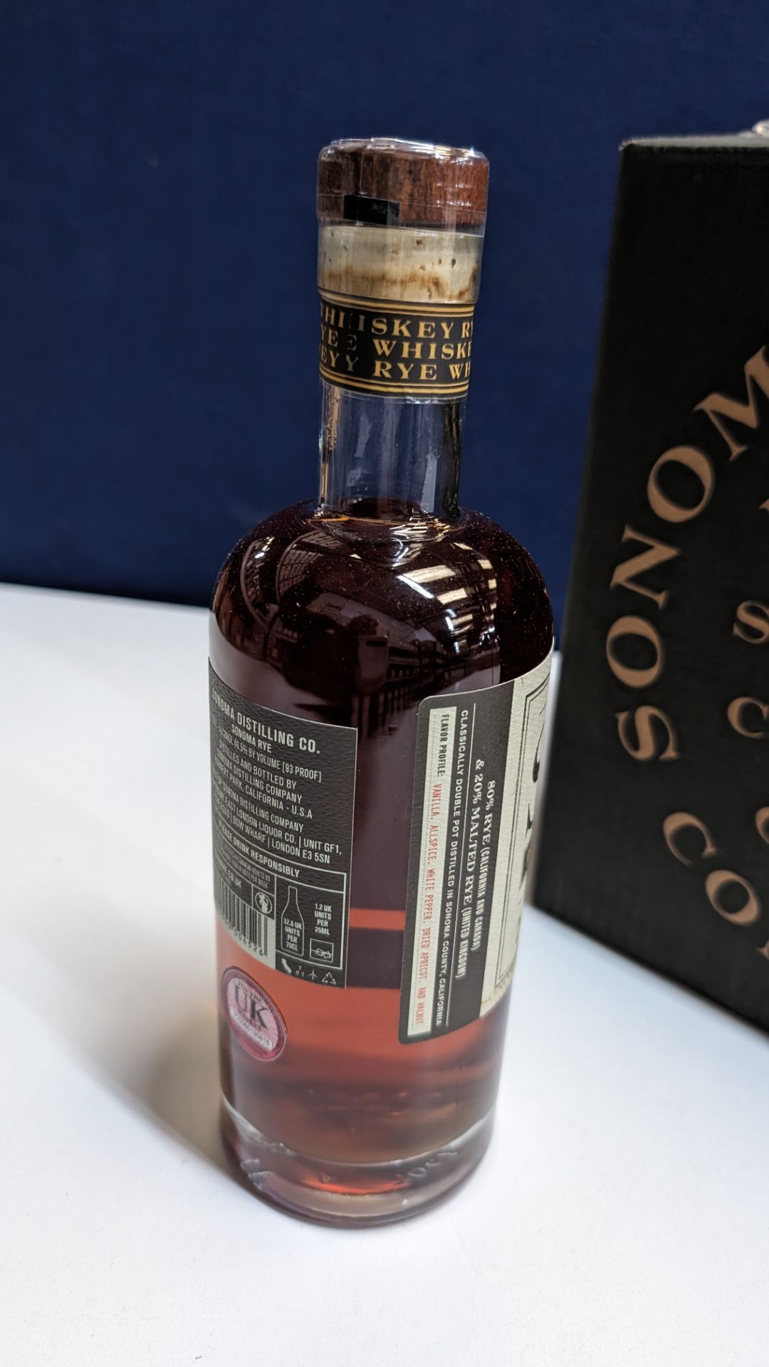 6 off 700ml bottles of Sonoma Rye Whiskey. In Sonoma branded box which includes bottling details on - Image 6 of 7