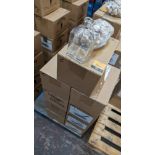 54 off 50cl/500ml clear glass bottles, each including a stopper. The bottles are in sixes. NB: Th