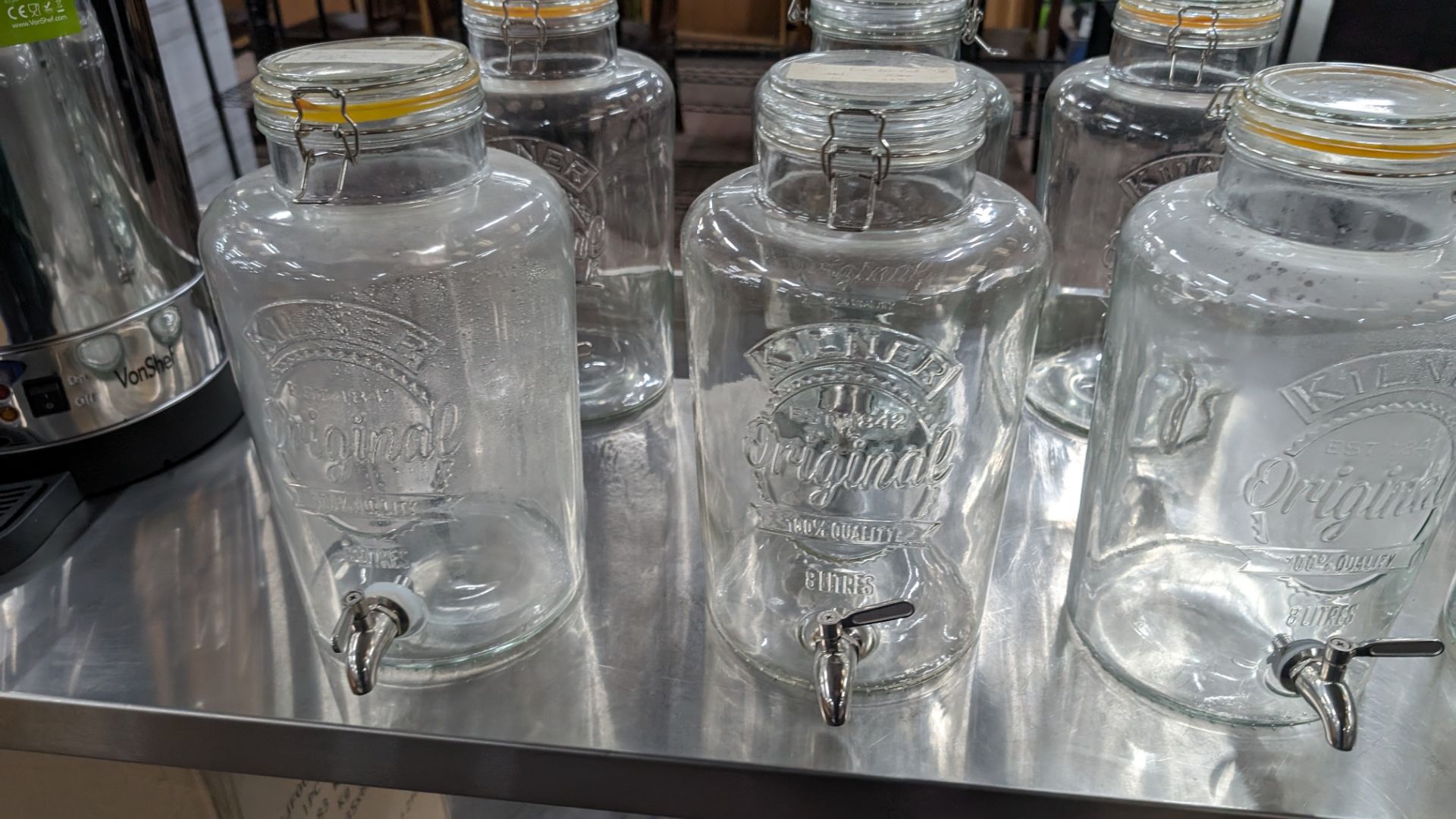 10 assorted Kilner jars, mostly 8L capacity, each jar including a removeable lid and a tap - Image 5 of 8