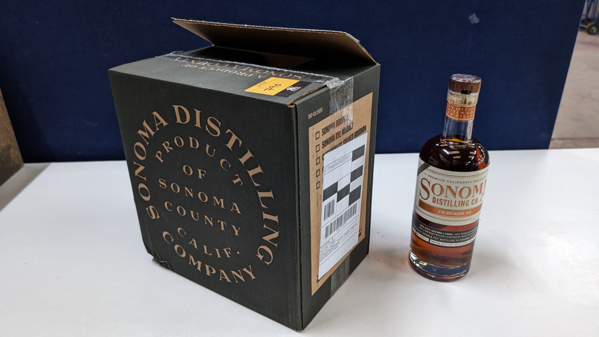 6 off 700ml bottles of Sonoma Cherrywood Rye Whiskey. In Sonoma branded box which includes bottling