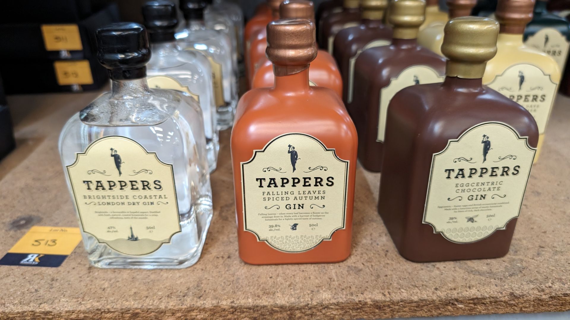 3 off assorted 500ml bottles of Tappers Gin. This lot comprises 1 bottle of 47% ABV Brightside Coas - Image 3 of 6