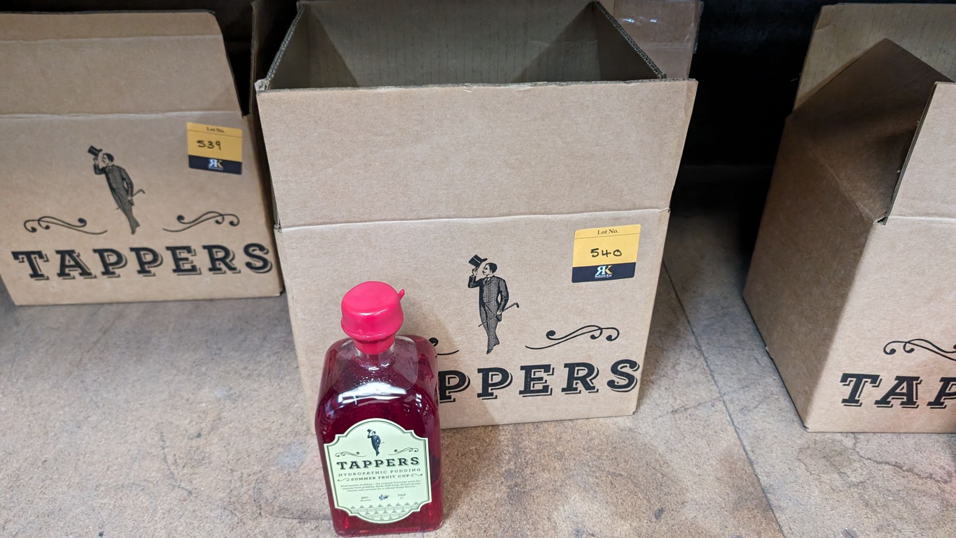 6 off 700ml bottles of Tappers Hydropathic Summer Fruit Cup, 32% ABV. Includes a Tappers presenta