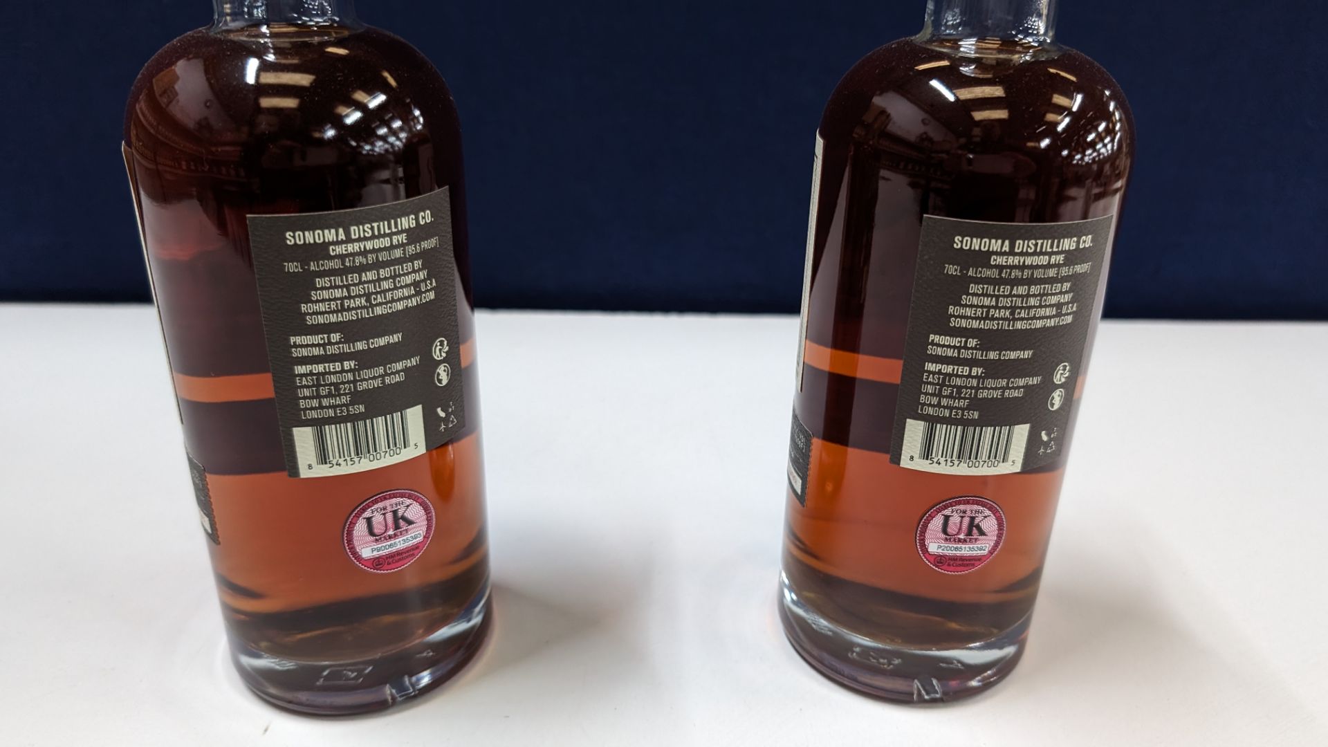 2 off 700ml bottles of Sonoma Cherrywood Rye Whiskey. 47.8% alc/vol (95.6 proof). Distilled and bo - Image 3 of 6