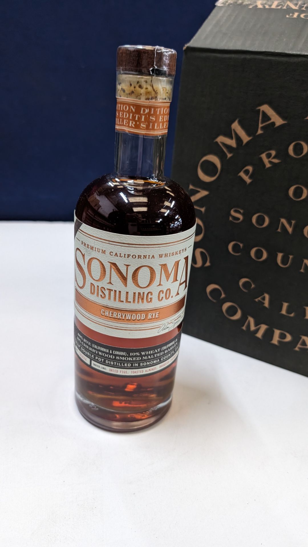 6 off 700ml bottles of Sonoma Cherrywood Rye Whiskey. In Sonoma branded box which includes bottling - Image 3 of 8