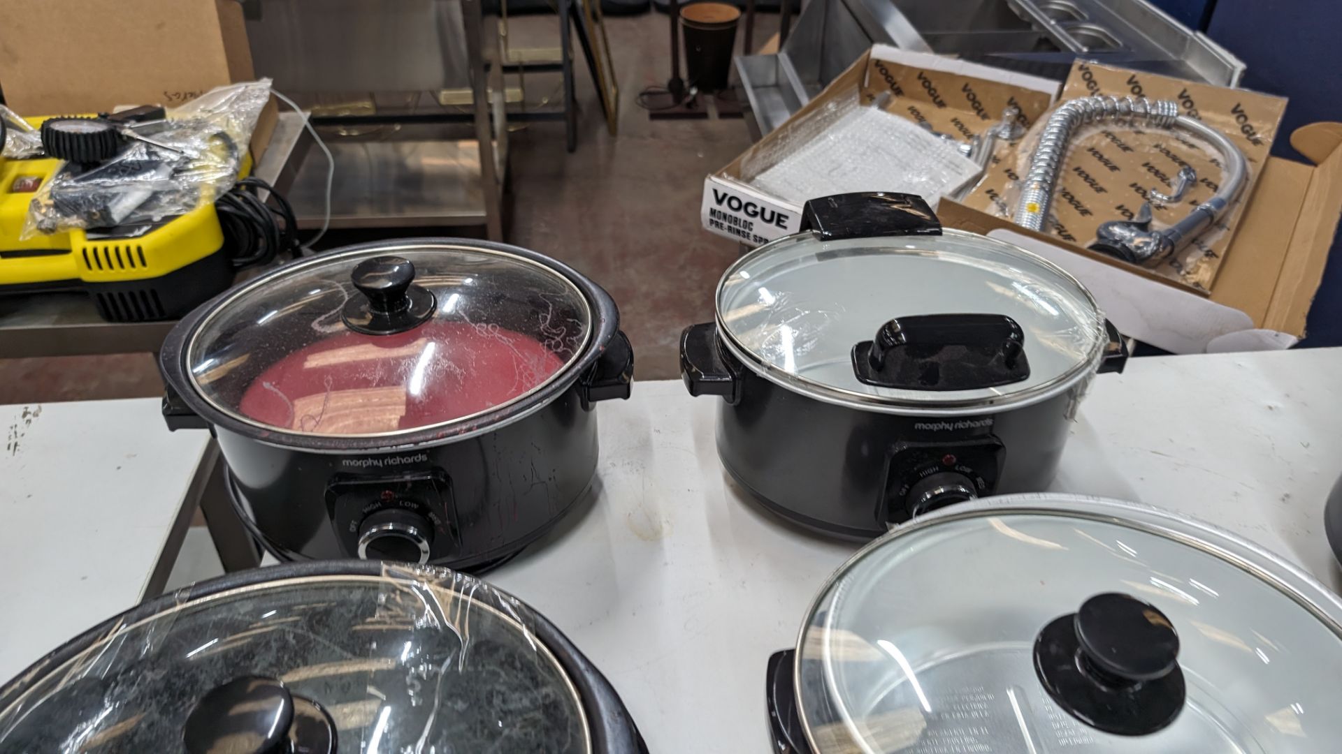 6 off Morphy Richards hinged lid slow cookers, model 460020. NB: At least some of these have been u - Image 5 of 10