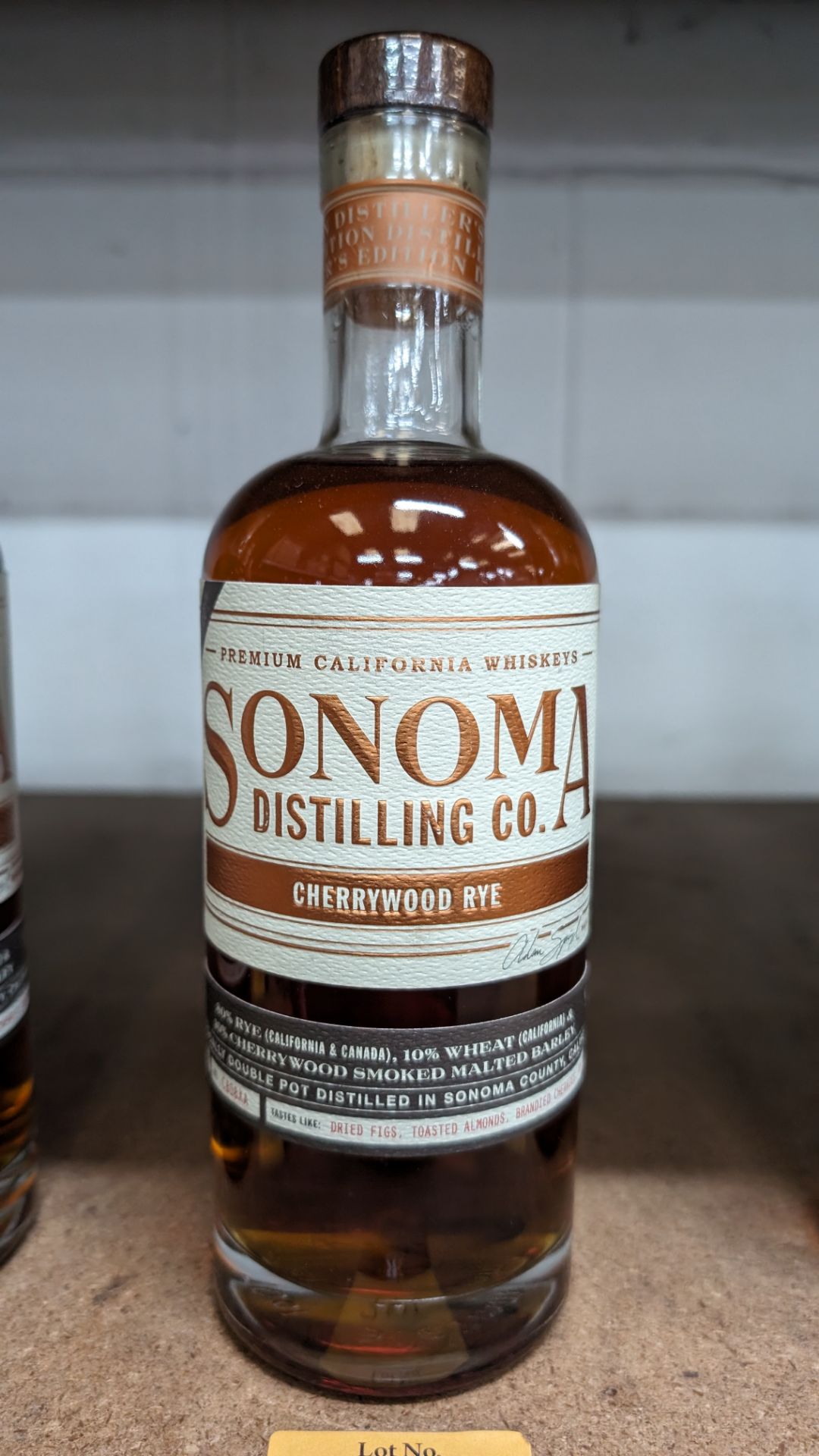 1 off 700ml bottle of Sonoma Cherrywood Rye Whiskey. 47.8% alc/vol (95.6 proof). Distilled and bot - Image 2 of 5