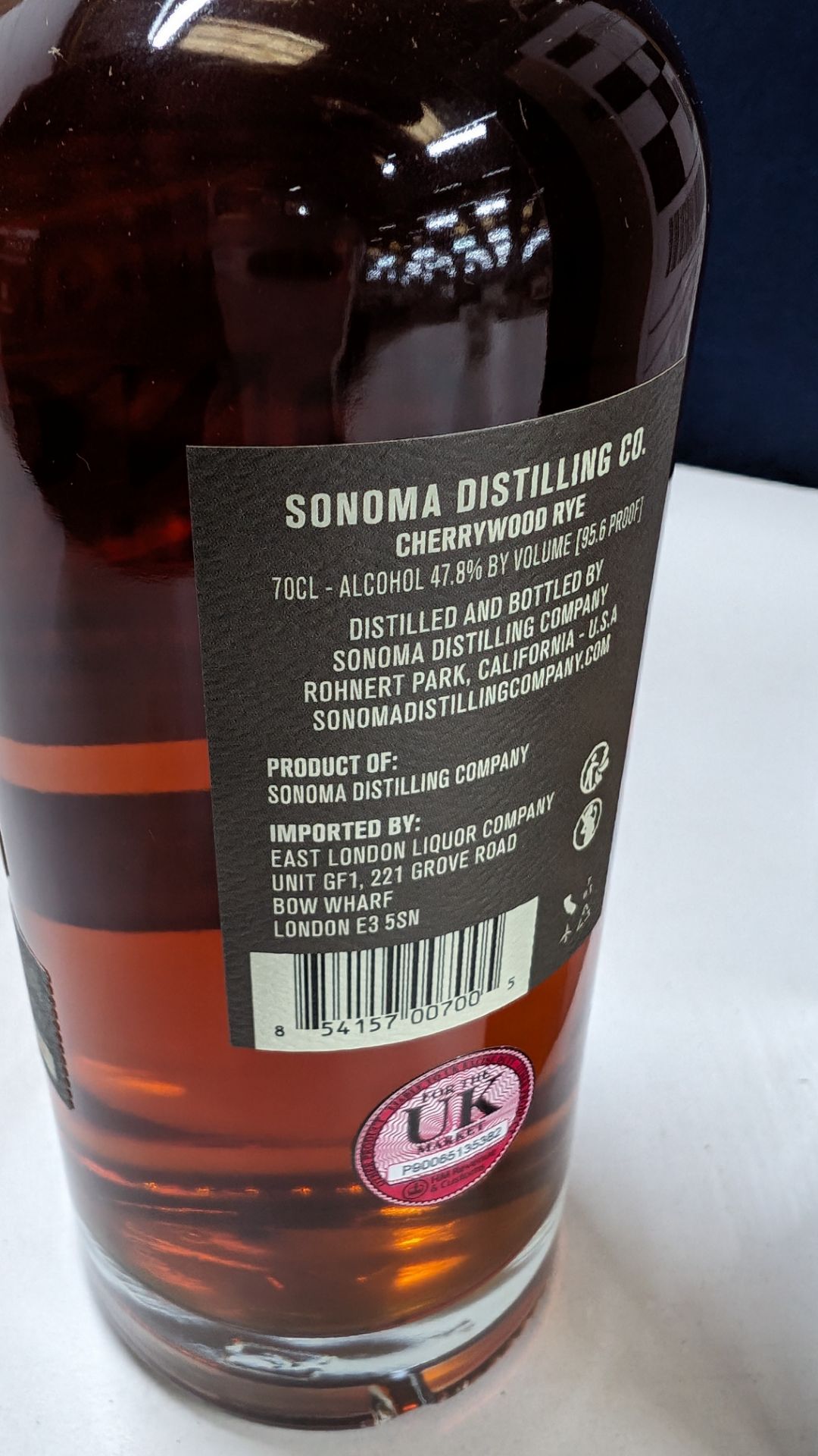 6 off 700ml bottles of Sonoma Cherrywood Rye Whiskey. In Sonoma branded box which includes bottling - Image 8 of 8