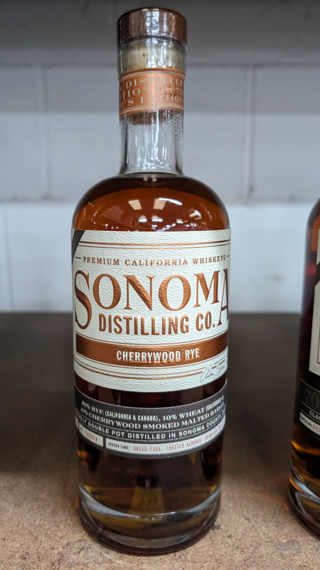 1 off 700ml bottle of Sonoma Cherrywood Rye Whiskey. 47.8% alc/vol (95.6 proof). Distilled and bot - Image 2 of 5