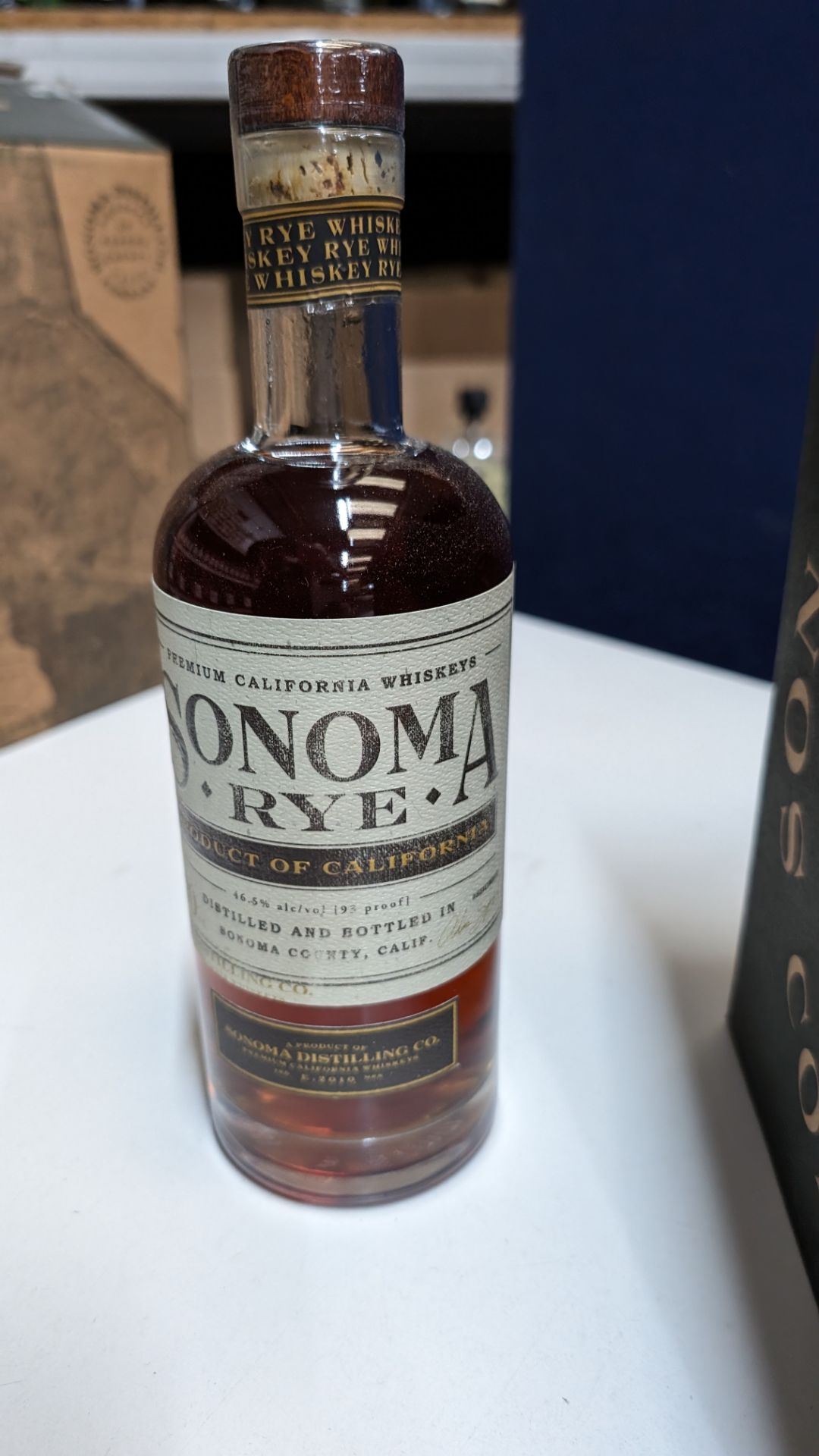 6 off 700ml bottles of Sonoma Rye Whiskey. In Sonoma branded box which includes bottling details on - Image 4 of 4