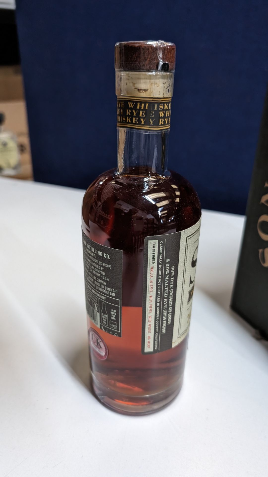 6 off 700ml bottles of Sonoma Rye Whiskey. In Sonoma branded box which includes bottling details on - Image 6 of 6