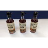 3 off 375ml bottles of Sonoma Black Truffle Rye Whiskey. 50% alc/vol (100 proof). Straight rye whi