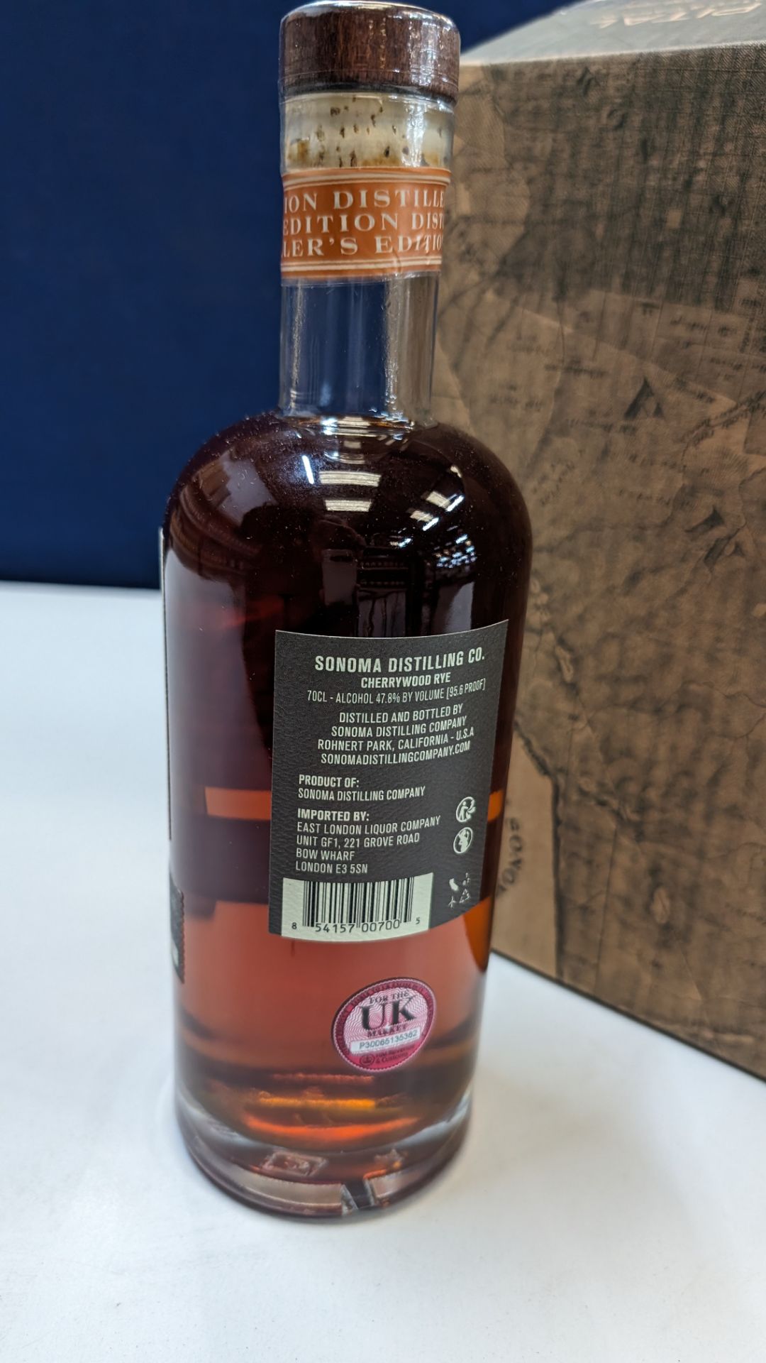 6 off 700ml bottles of Sonoma Cherrywood Rye Whiskey. In Sonoma branded box which includes bottling - Image 7 of 7