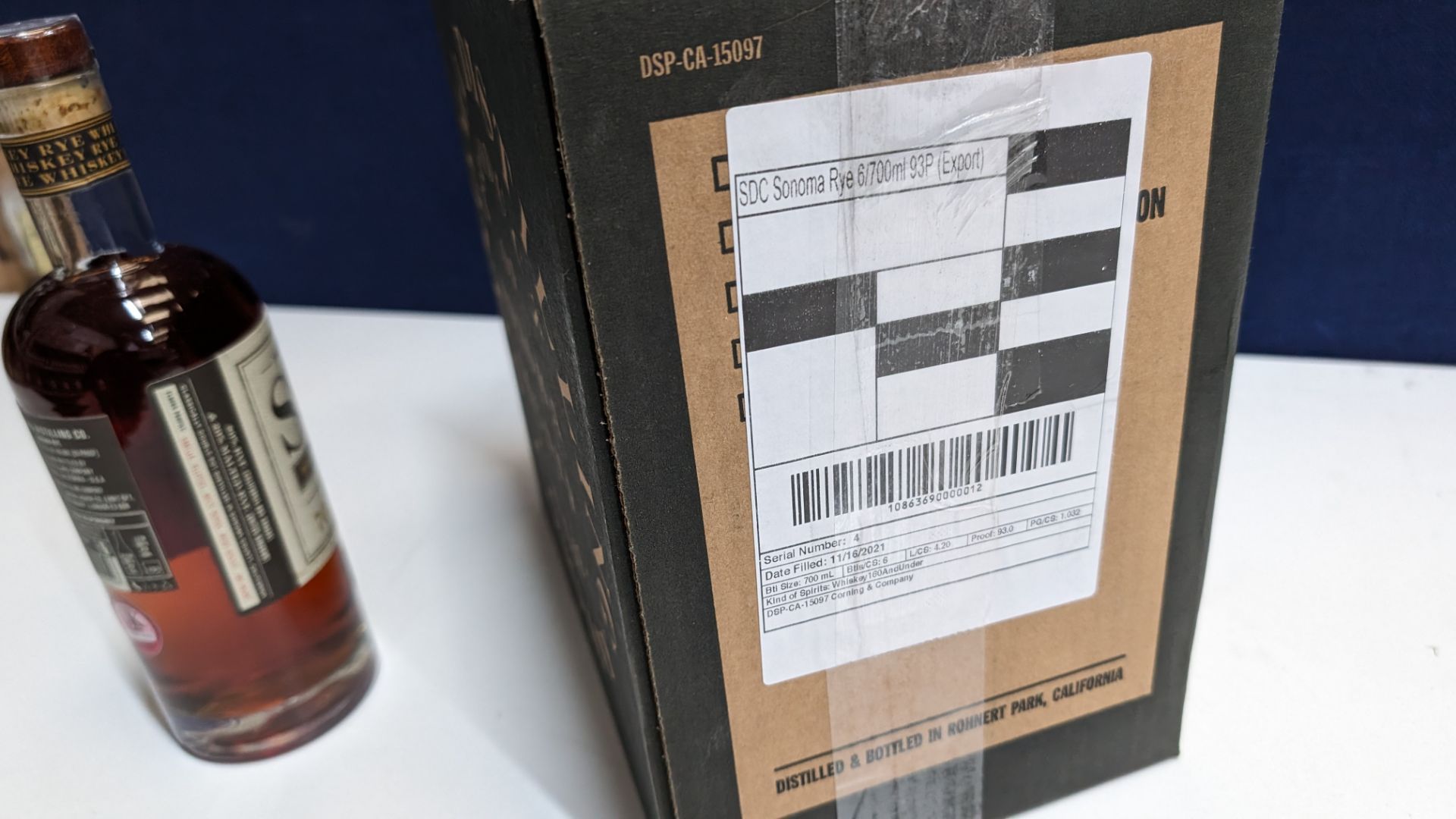 6 off 700ml bottles of Sonoma Rye Whiskey. In Sonoma branded box which includes bottling details on - Image 7 of 7