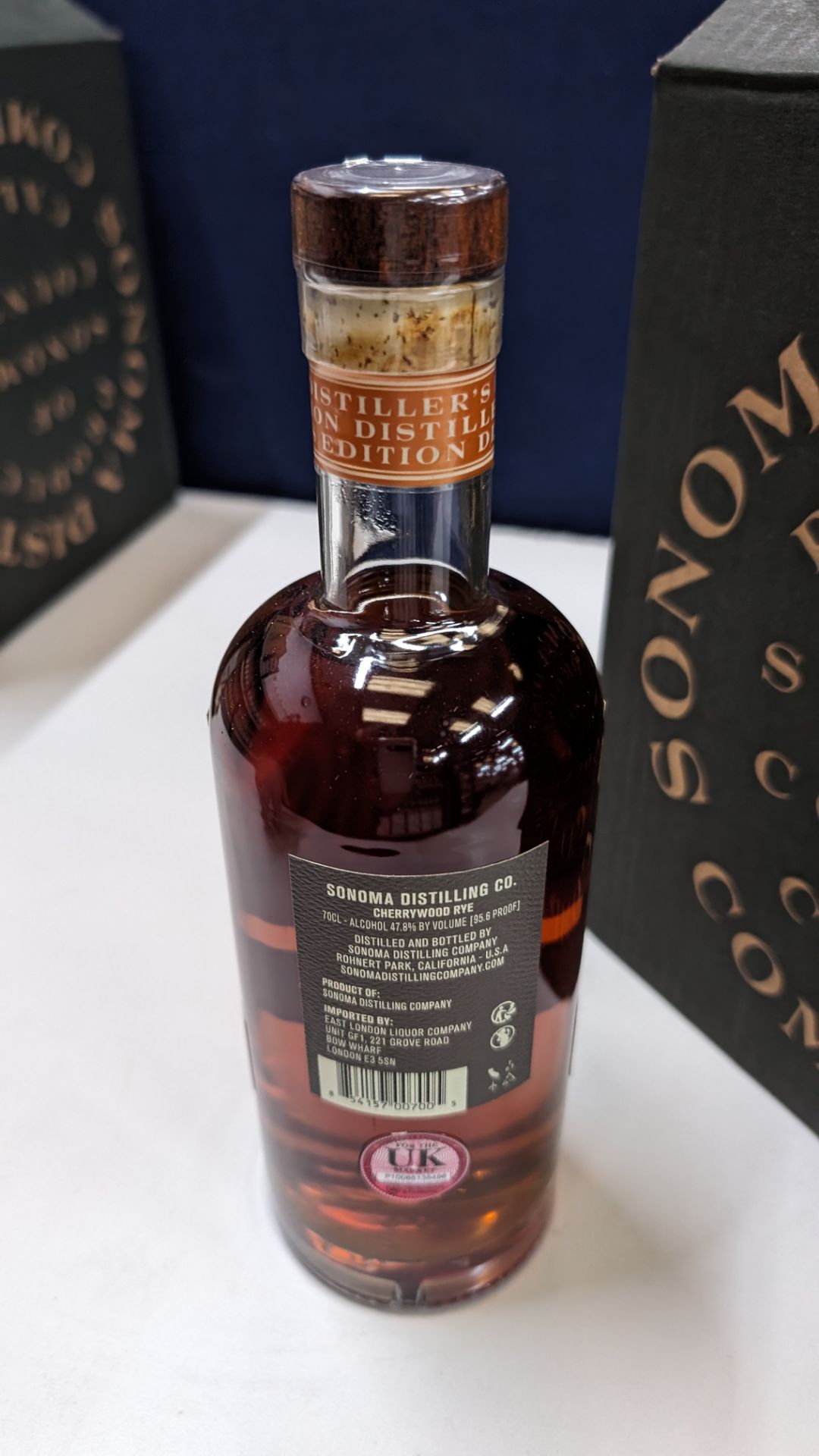 6 off 700ml bottles of Sonoma Cherrywood Rye Whiskey. In Sonoma branded box which includes bottling - Image 5 of 8