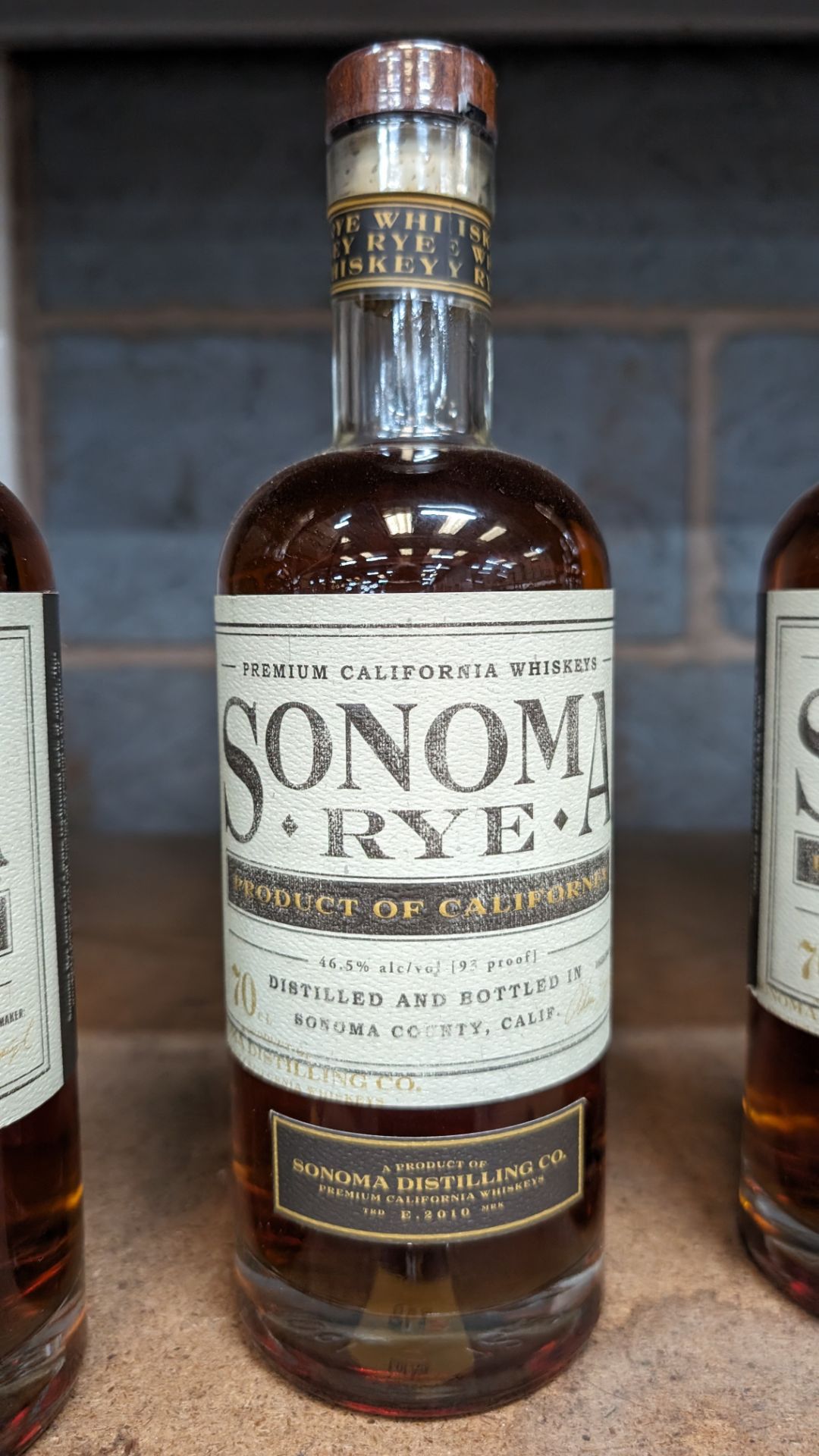 1 off 700ml bottle of Sonoma Rye Whiskey. 46.5% alc/vol (93 proof). Distilled and bottled in Sonom - Image 2 of 5