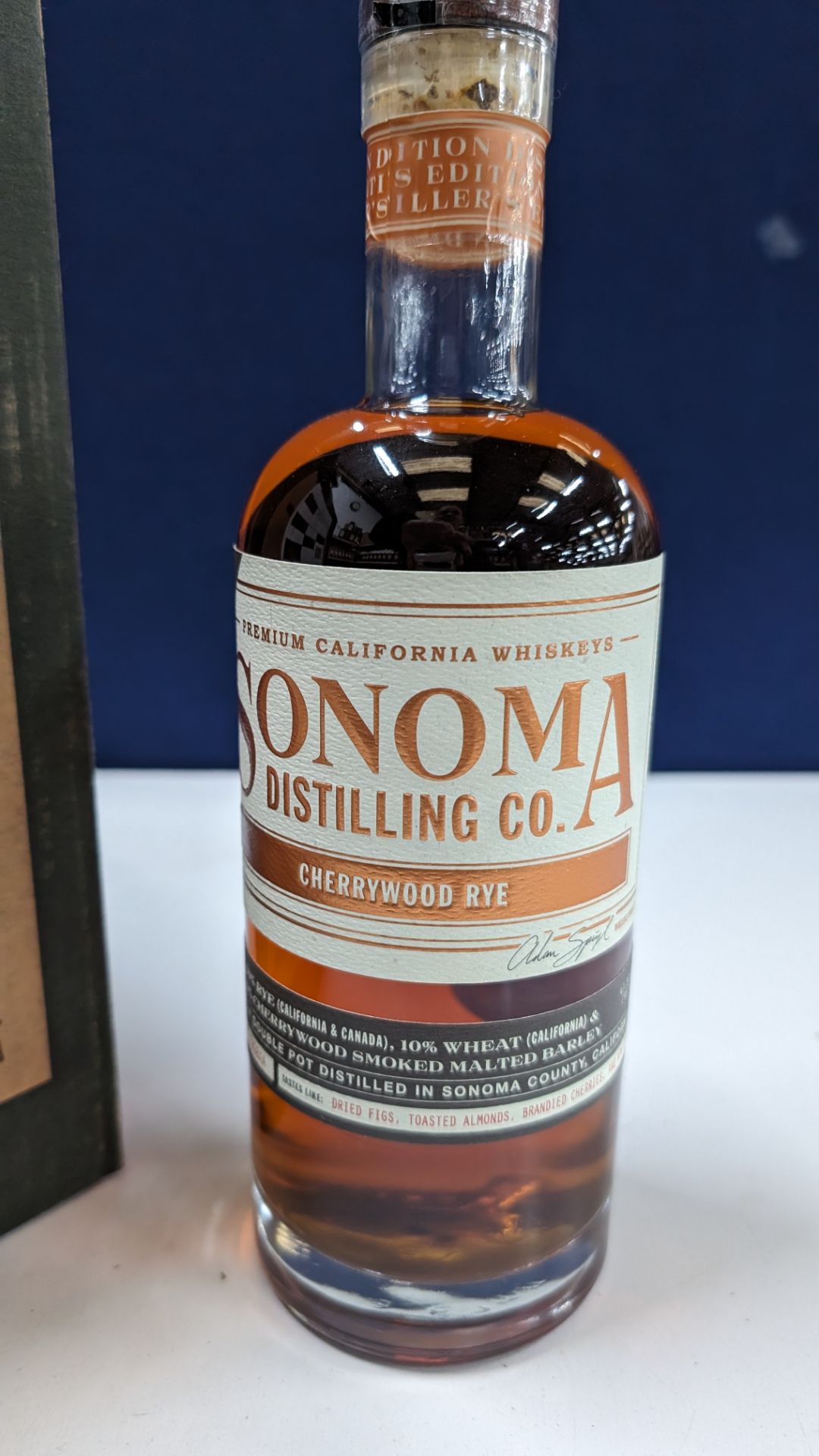 6 off 700ml bottles of Sonoma Cherrywood Rye Whiskey. In Sonoma branded box which includes bottling - Image 4 of 8