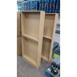 2 off bookcases, each measuring 1800mm x 780mm x 200mm