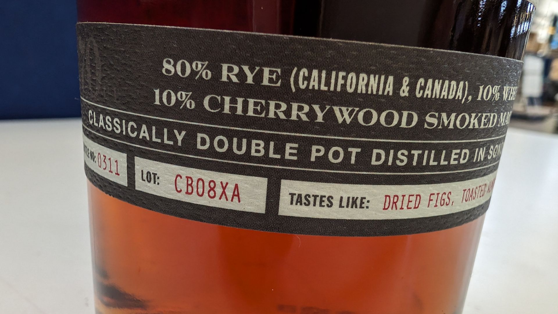 1 off 700ml bottle of Sonoma Cherrywood Rye Whiskey. 47.8% alc/vol (95.6 proof). Distilled and bot - Image 5 of 5